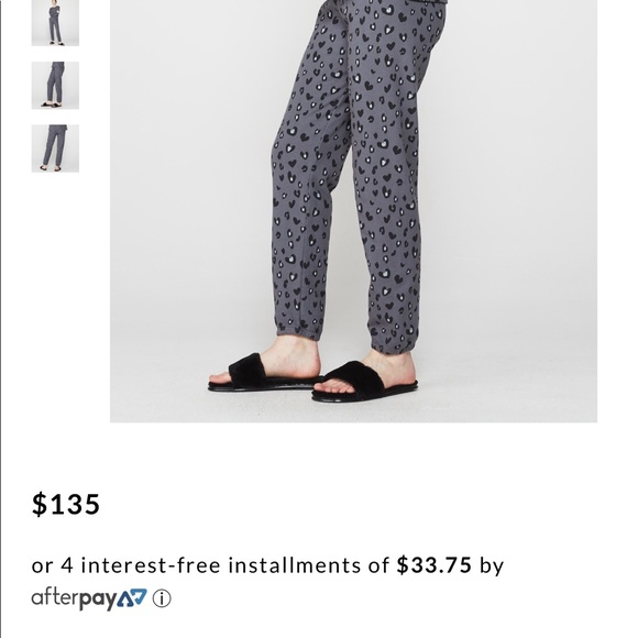 Monrow Leopard Heart sweatpants - Picture 2 of 5